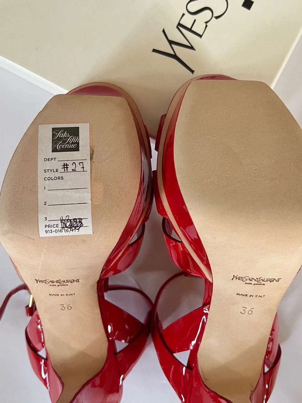 Saint Laurent tribute Platform Sandals